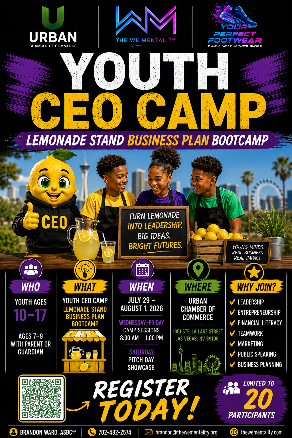 Youth CEO Camp — Lemonade Stand Business Plan Bootcamp